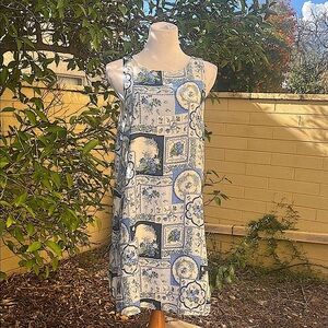 Abercrombie Fitch Patchwork Floral Print Mini Dress Women's Size L